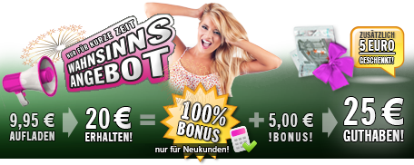 Guthaben aufladen und sparen